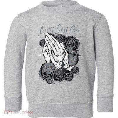 Only God Can Judge Me Chicano Low Rider Graphic Art Toddler Sweatshirt