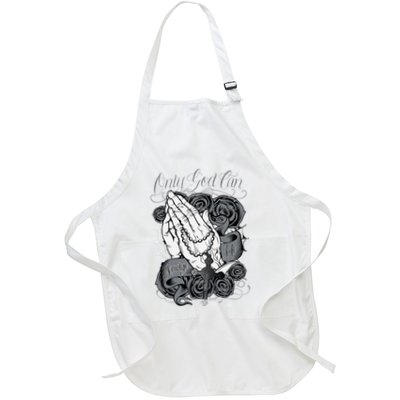 Only God Can Judge Me Chicano Graphic Art Apron