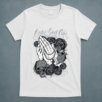 Only God Can Judge Me Chicano Graphic Art T-Shirt