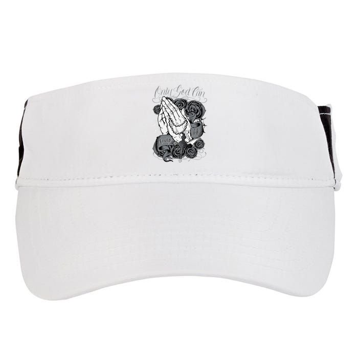 Only God Can Judge Me Chicano Graphic Art Adult Drive Performance Visor