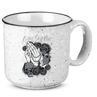 Only God Can Judge Me Chicano Graphic Art 15oz Campfire Ceramic Mug