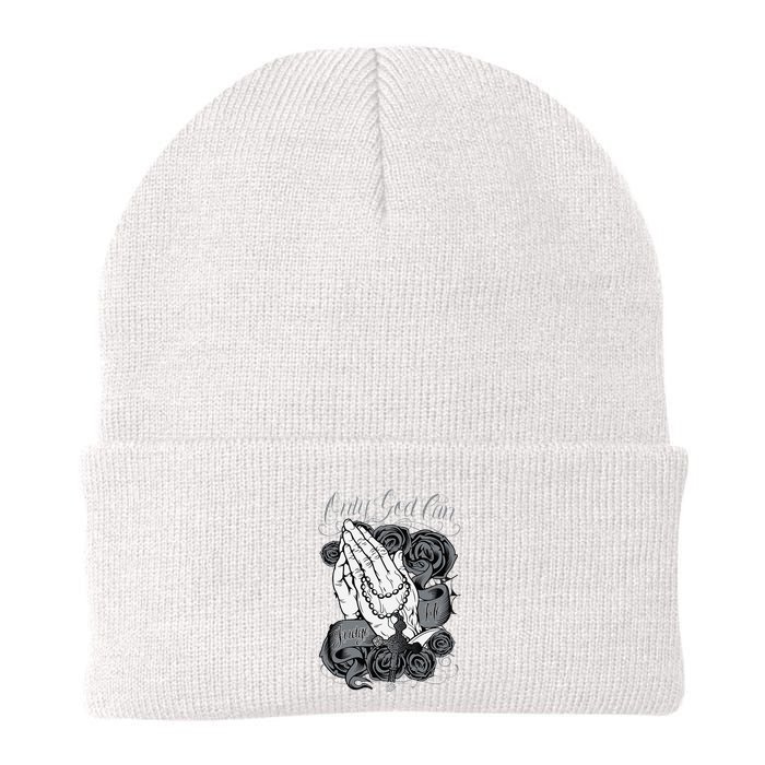Only God Can Judge Me Chicano Graphic Art Beanie