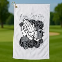 Only God Can Judge Me Chicano Graphic Art Golf Towel