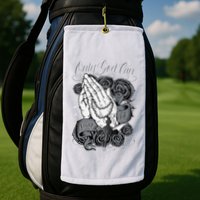 Only God Can Judge Me Chicano Graphic Art Golf Towel
