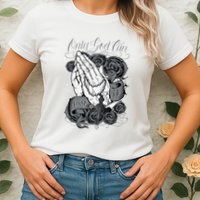 Only God Can Judge Me Chicano Graphic Art Womens T-Shirt