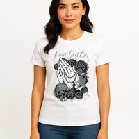 Only God Can Judge Me Chicano Graphic Art Womens T-Shirt
