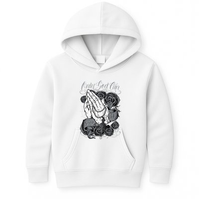 Only God Can Judge Me Chicano Graphic Art Kids Hoodie