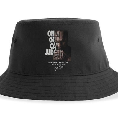 Only God Can Judge Me Dominic Toretto Vin Diesel Sustainable Bucket Hat