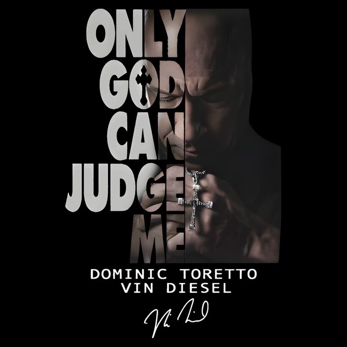 Only God Can Judge Me Dominic Toretto Vin Diesel 16 in Basic Backpack