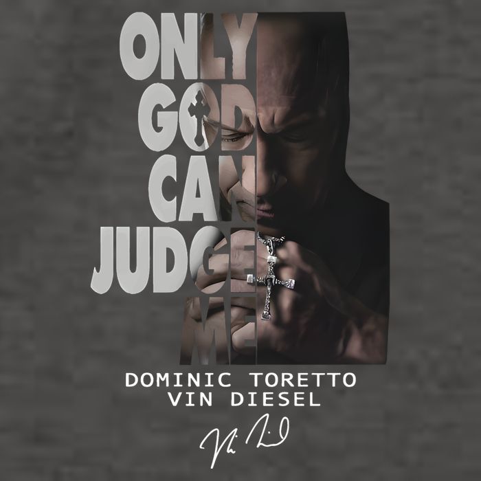 Only God Can Judge Me Dominic Toretto Vin Diesel Vector Backpack