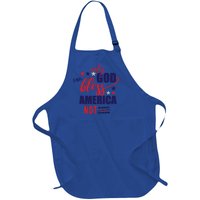 Only God Can Bless America Not Biden Trump Biden Gift Full-Length Apron With Pockets