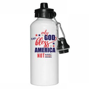 Only God Can Bless America Not Biden Trump Biden Gift Aluminum Water Bottle