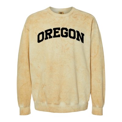 Oregon Gift College University Text Sports Colorblast Crewneck Sweatshirt