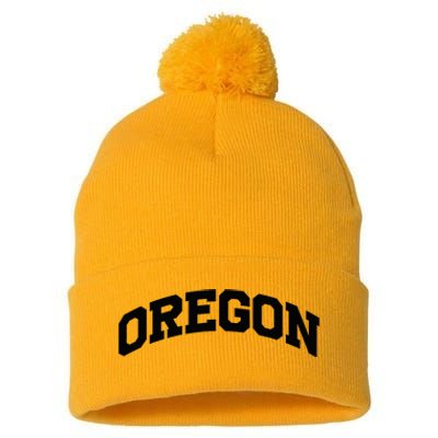 Oregon Gift College University Text Sports Pom Pom 12in Knit Beanie