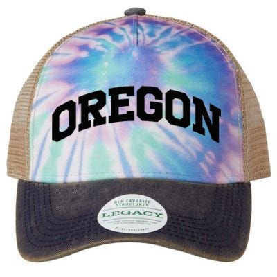 Oregon Gift College University Text Sports Legacy Tie Dye Trucker Hat