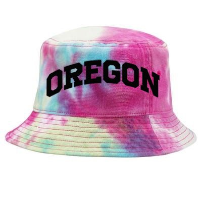 Oregon Gift College University Text Sports Tie-Dyed Bucket Hat