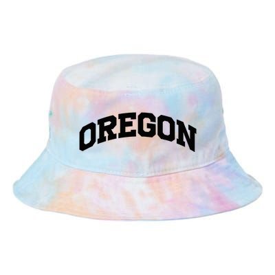 Oregon Gift College University Text Sports Tie Dye Newport Bucket Hat