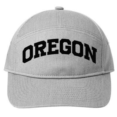 Oregon Gift College University Text Sports 7-Panel Snapback Hat