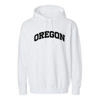 Oregon Gift College University Text Sports Garment-Dyed Fleece Hoodie