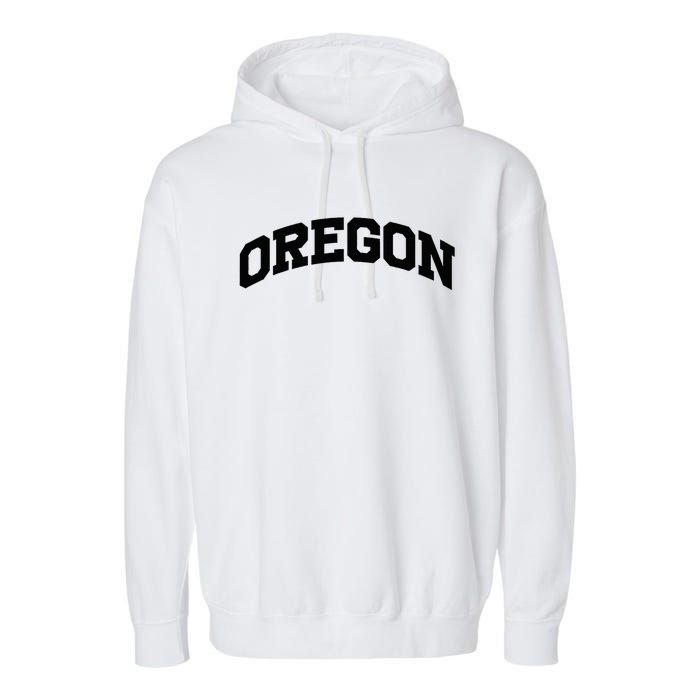 Oregon Gift College University Text Sports Garment-Dyed Fleece Hoodie