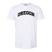 Oregon Gift College University Text Sports Softstyle CVC T-Shirt