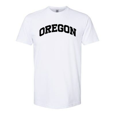 Oregon Gift College University Text Sports Softstyle CVC T-Shirt