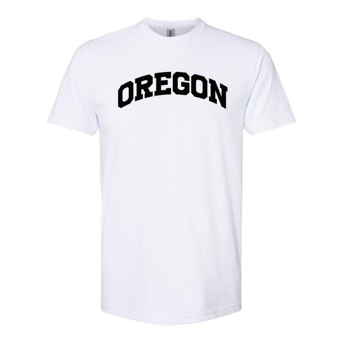 Oregon Gift College University Text Sports Softstyle CVC T-Shirt