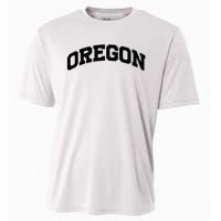 Oregon Gift College University Text Sports Cooling Performance Crew T-Shirt