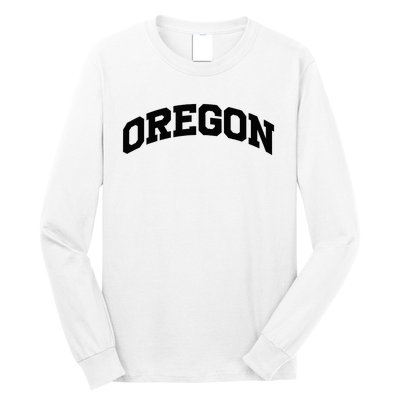 Oregon Gift College University Text Sports Long Sleeve Shirt