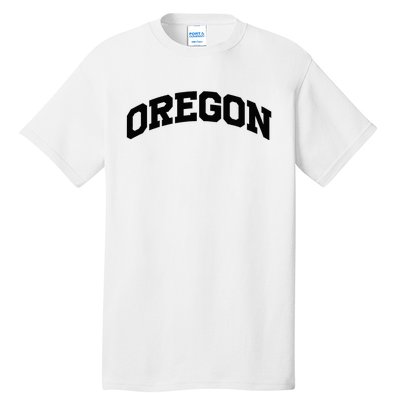 Oregon Gift College University Text Sports Tall T-Shirt