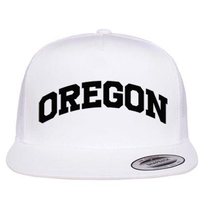 Oregon Gift College University Text Sports Flat Bill Trucker Hat