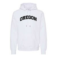 Oregon Gift College University Text Sports Premium Hoodie