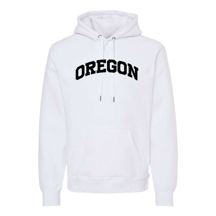 Oregon Gift College University Text Sports Premium Hoodie