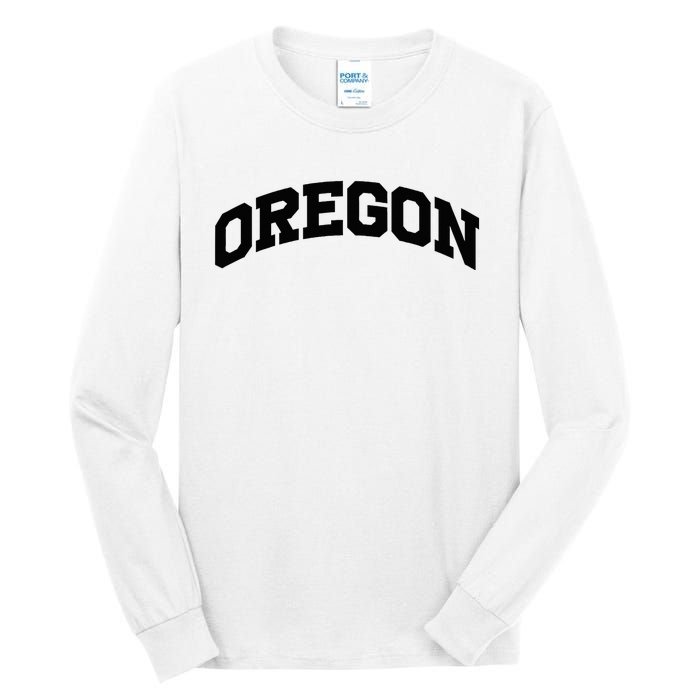 Oregon Gift College University Text Sports Tall Long Sleeve T-Shirt