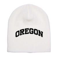 Oregon Gift College University Text Sports Short Acrylic Beanie