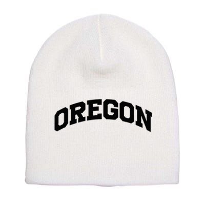 Oregon Gift College University Text Sports Short Acrylic Beanie