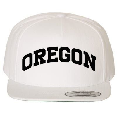 Oregon Gift College University Text Sports Wool Snapback Cap