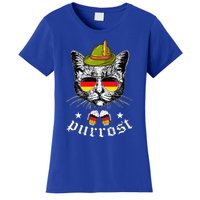 Oktoberfest German Cat Funny Purrost Women Cat Pun Women's T-Shirt