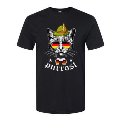 Oktoberfest German Cat Funny Purrost Women Cat Pun Softstyle CVC T-Shirt