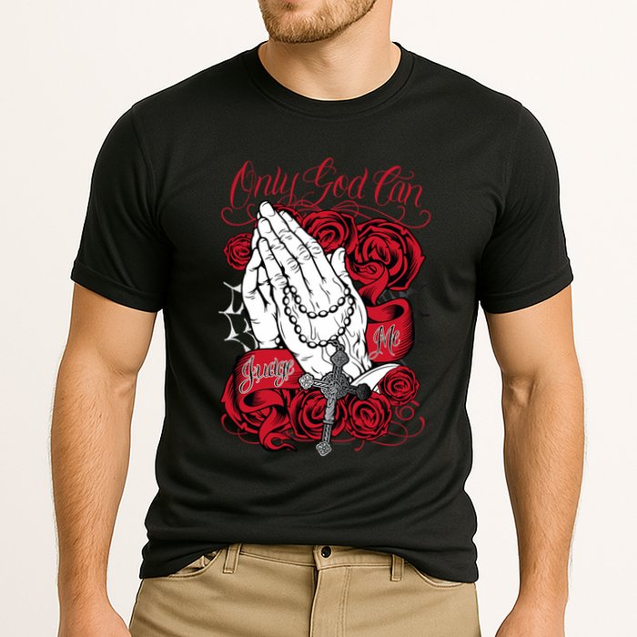 Only God Can Judge Me Red Performance Shirt