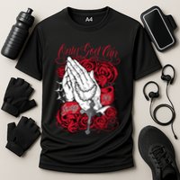 Only God Can Judge Me Red Performance Shirt
