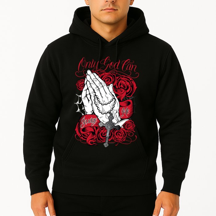 Only God Can Judge Me Red Hoodie