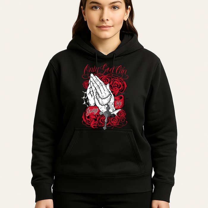 Only God Can Judge Me Red Hoodie