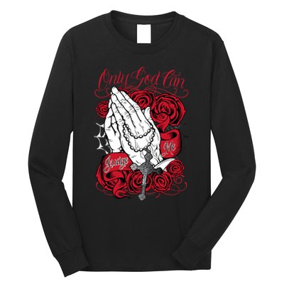 Only God Can Judge Me Red Long Sleeve Shirt
