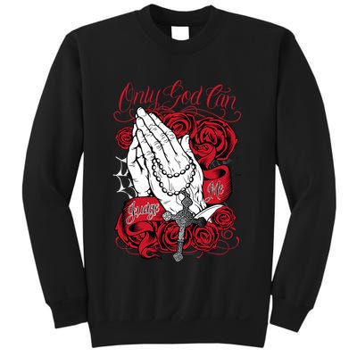 Only God Can Judge Me Red Sweatshirt
