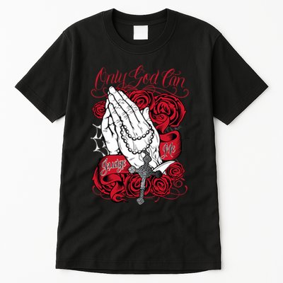 Only God Can Judge Me Red Tall T-Shirt