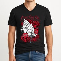 Only God Can Judge Me Red V-Neck T-Shirt