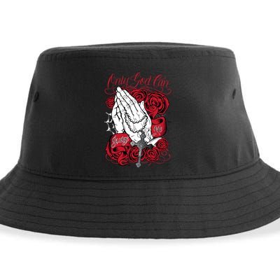 Only God Can Judge Me Red Sustainable Bucket Hat