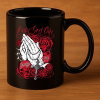 Only God Can Judge Me Red 11oz C Handle Ceramic Mug