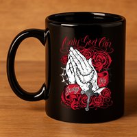 Only God Can Judge Me Red 11oz C Handle Ceramic Mug